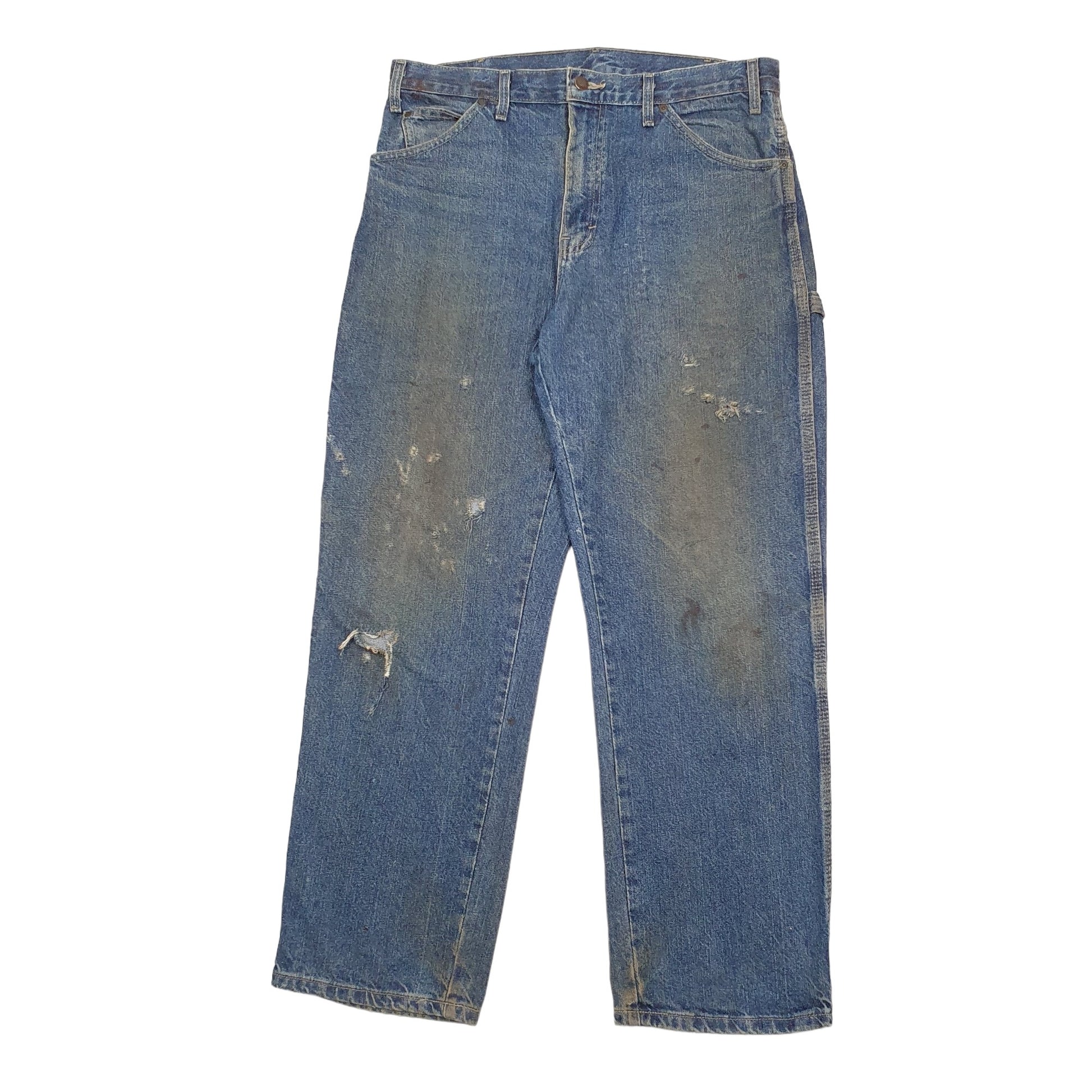 Mens Blue Dickies  Carpenter Trousers