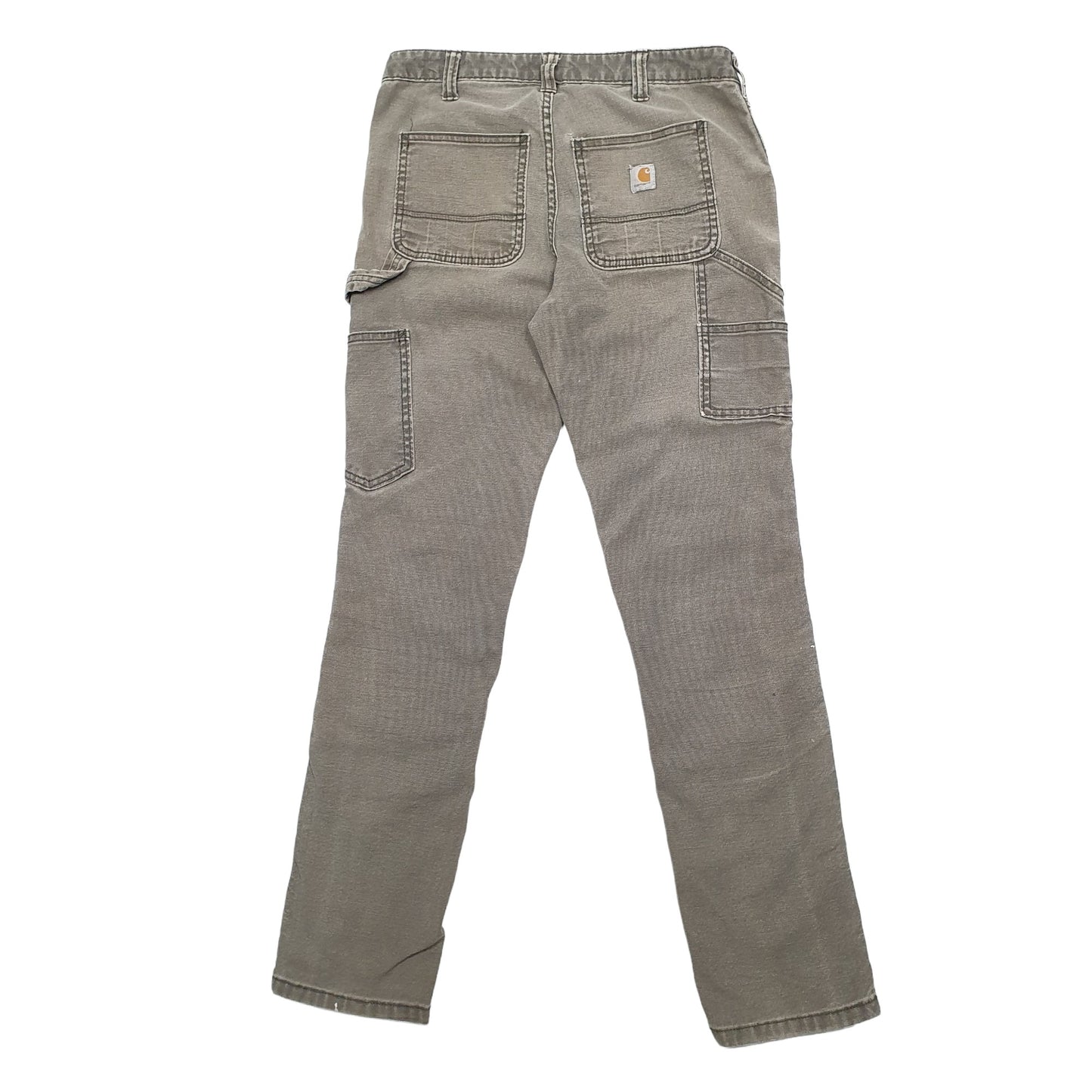 Womens Khaki Carhartt Double Knee Carpenter Trousers