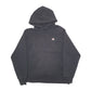 Mens Black Champion Reverse Weave Hoodie Jumper