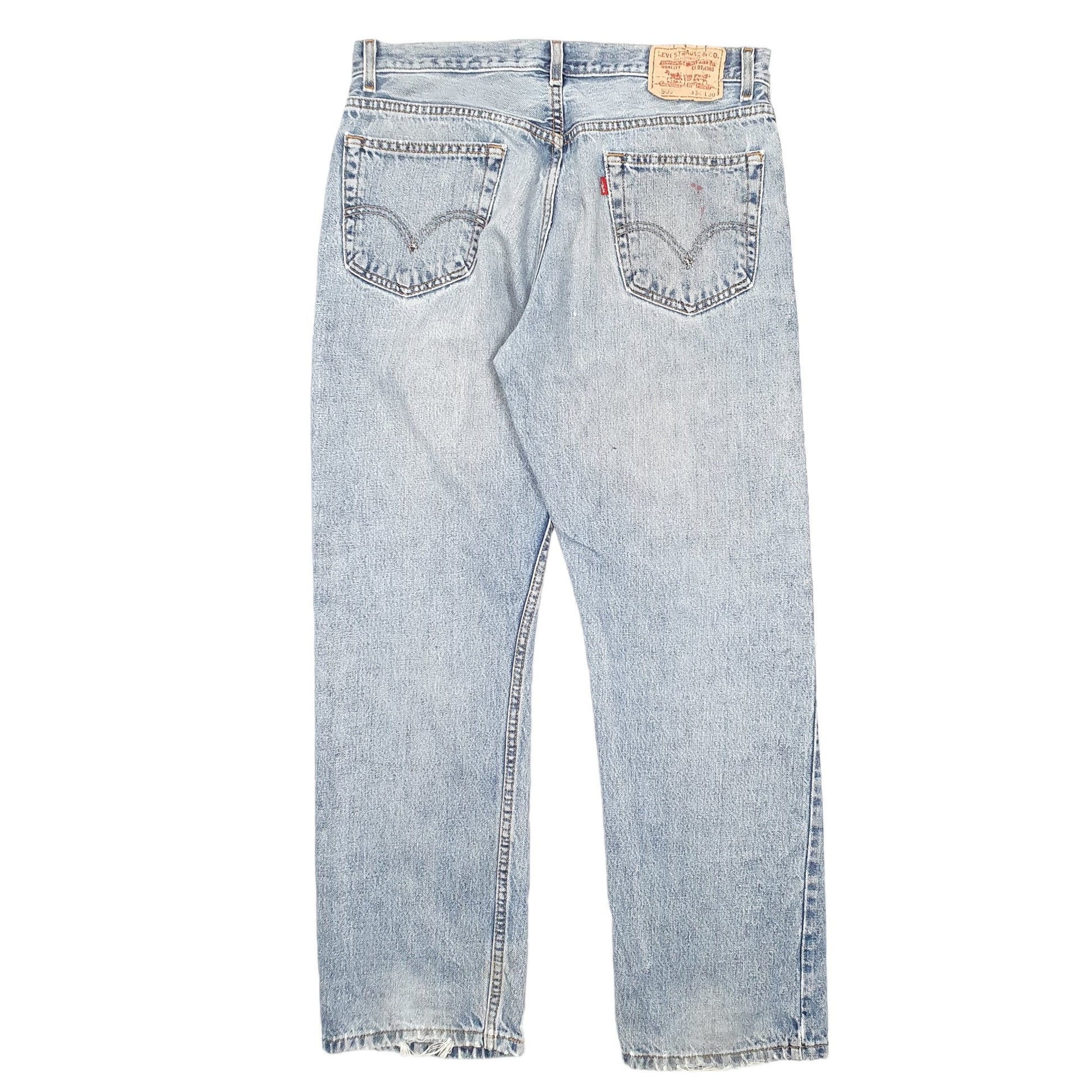 Mens Blue Levis  505 JeansW34 L30