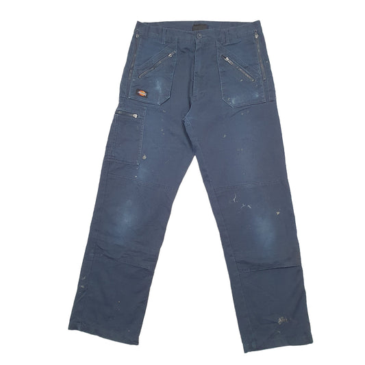 Mens Blue Dickies  Cargo Trousers