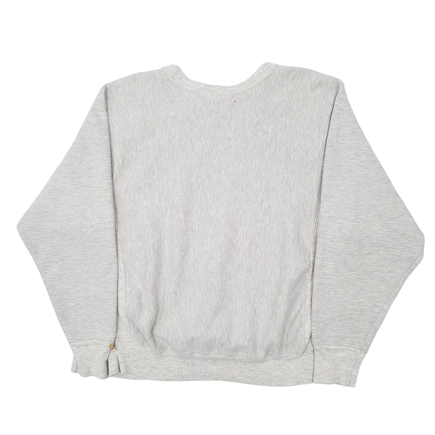 Mens Grey Duck Head Vintage 1990s Made in USA Reverse Weave Crewneck Jumper