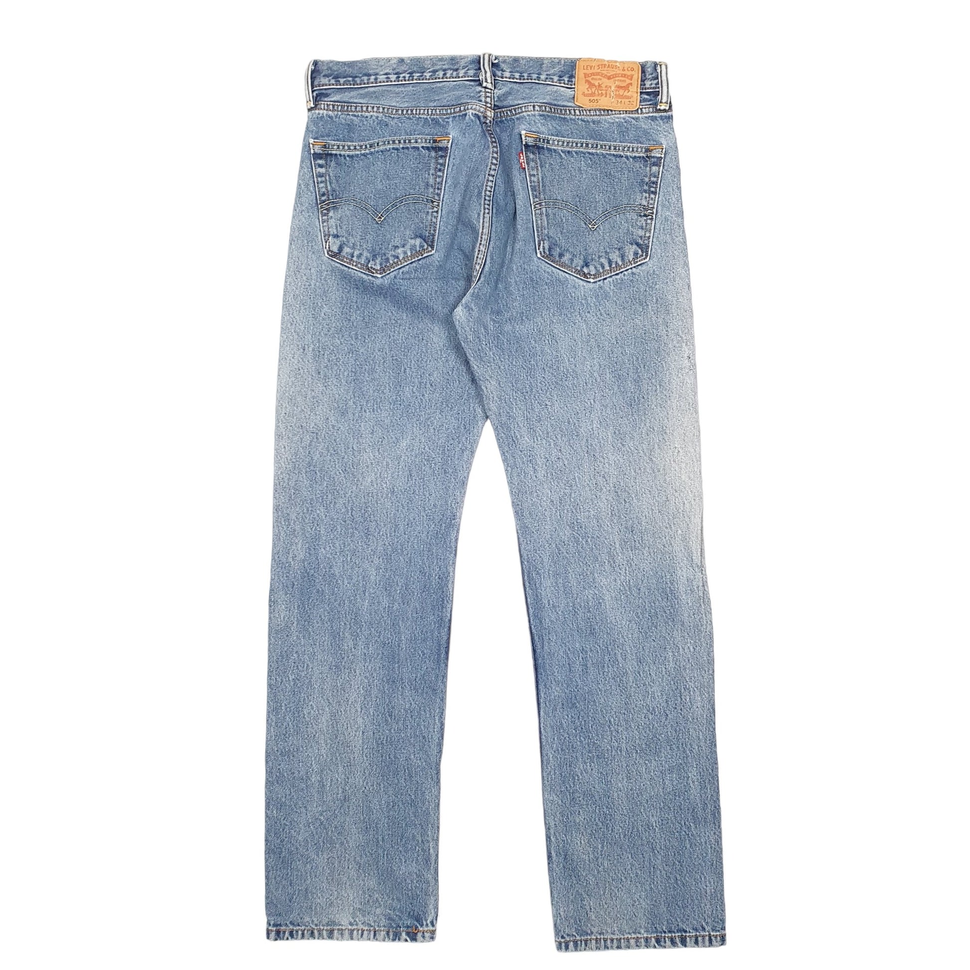 Mens Blue Levis  505 JeansW34 L32