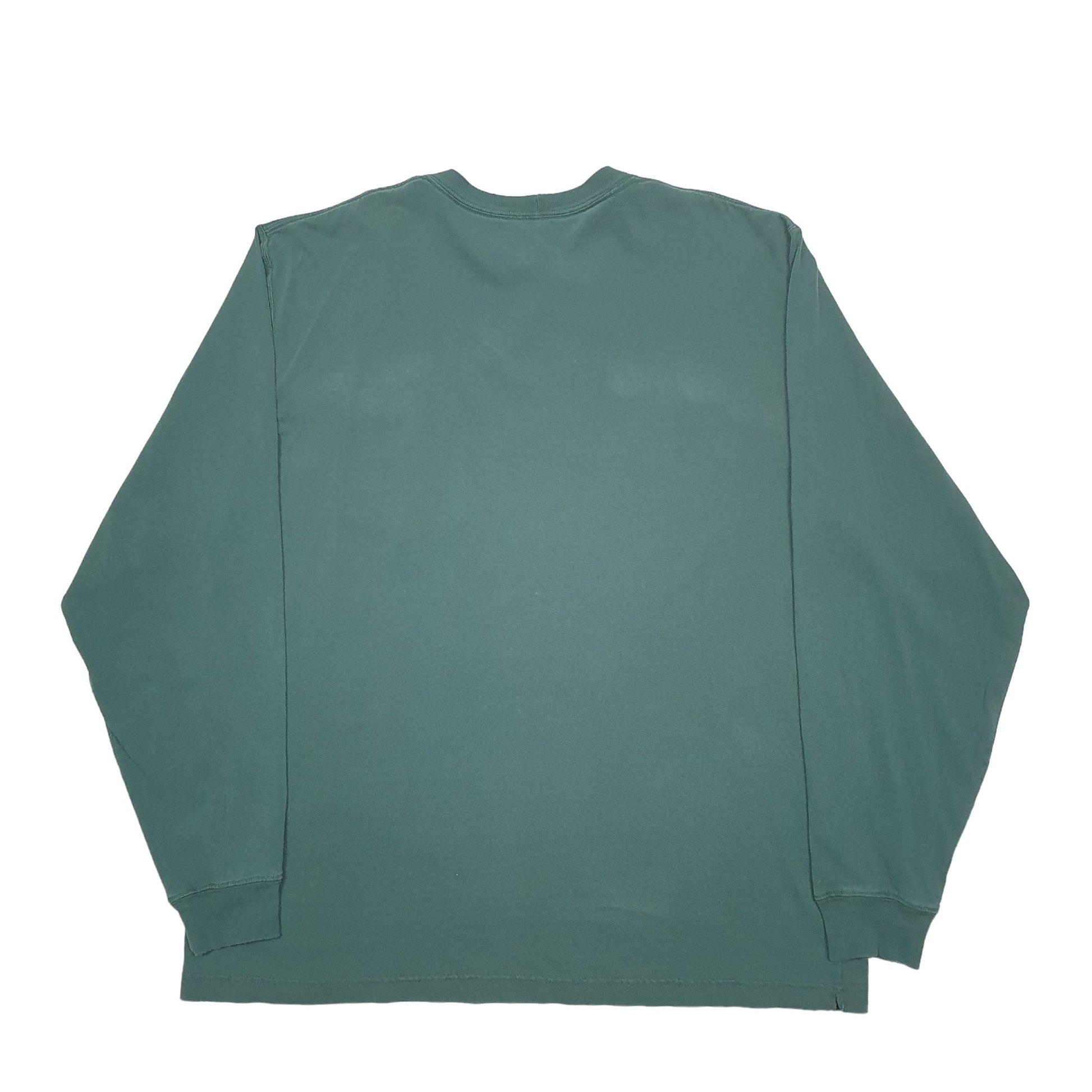 Mens Green Carhartt  Long Sleeve T Shirt
