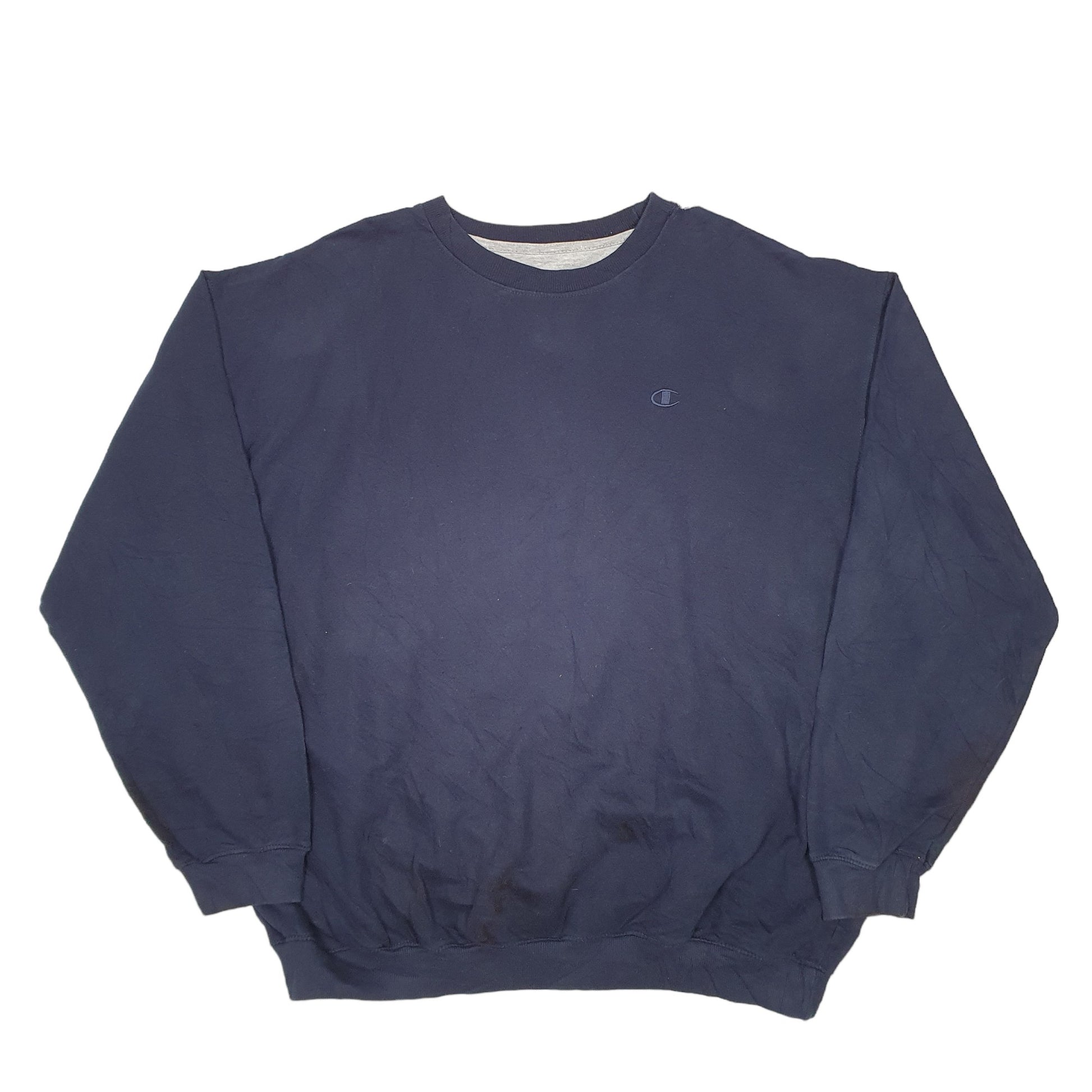 Mens Navy Champion Tall Crewneck Jumper