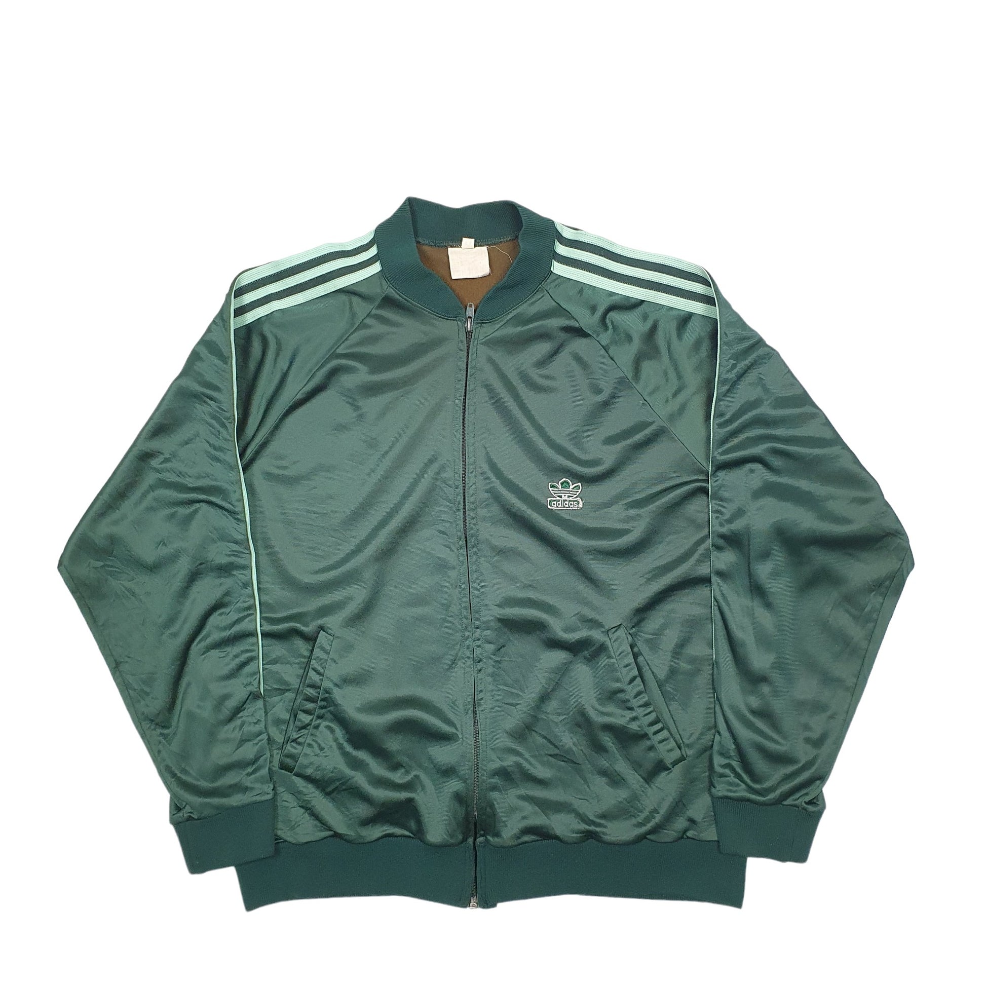 Mens Green Adidas  Full Zip Jumper