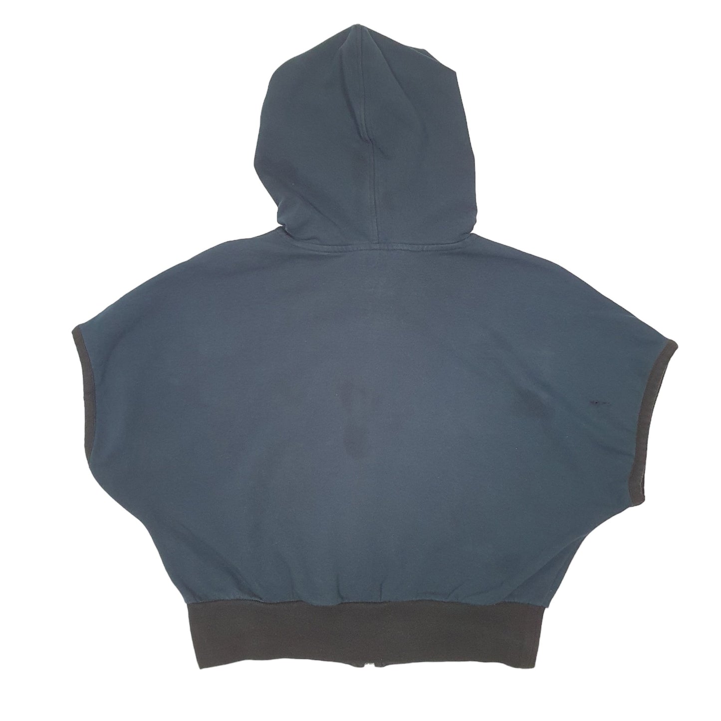 Womens Navy Fila Hoodie Sport Sleeveless Workout Gym Full Zip Jumper