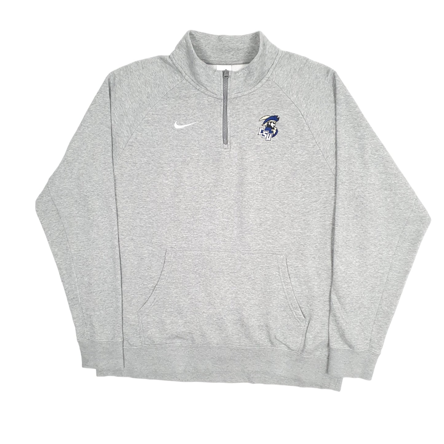 Mens Grey Nike CSU Buccaneers Charleston USA College Quarter Zip Jumper