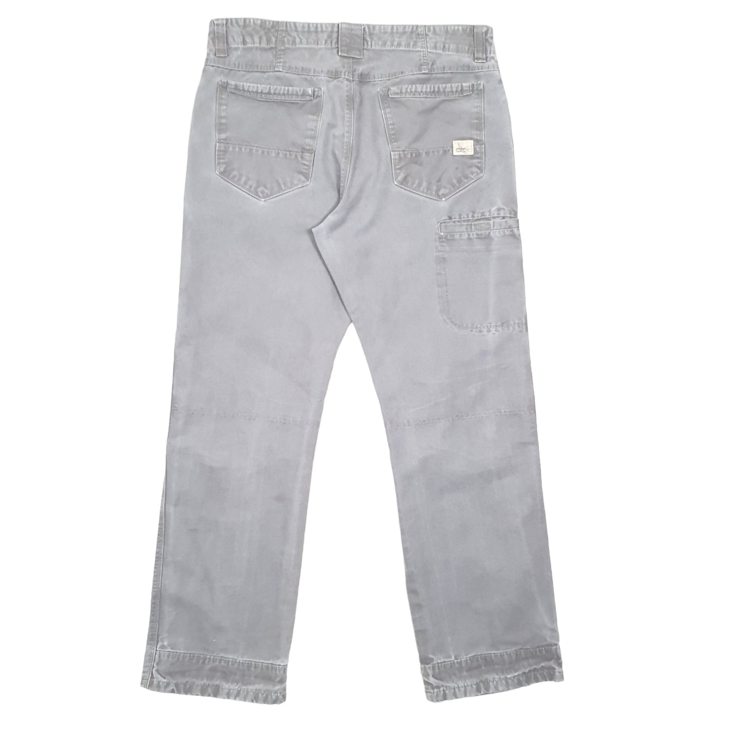 Mens Grey Eddie Bauer Relaxed Carpenter Trousers