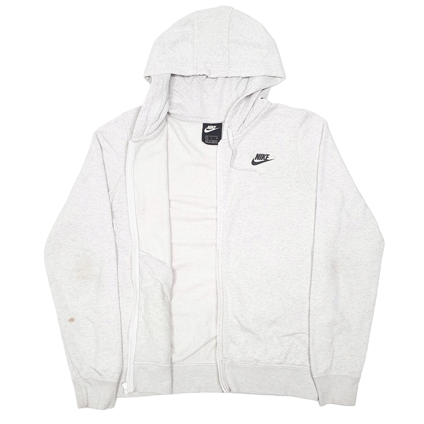 Mens Grey Nike Hoodie Full Zip Jumper