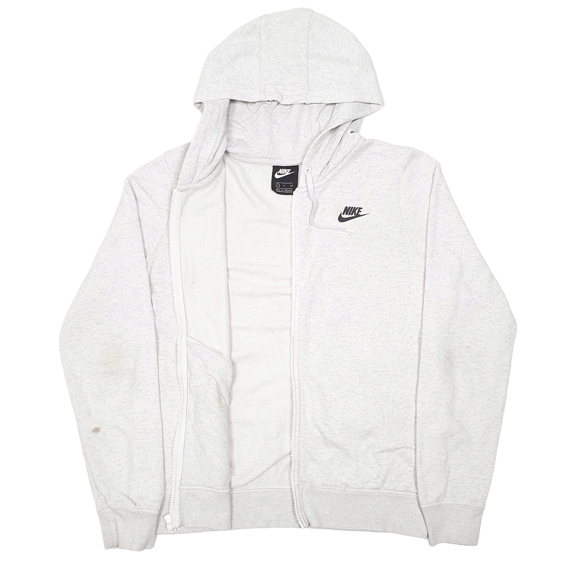 Mens Grey Nike Hoodie Full Zip Jumper