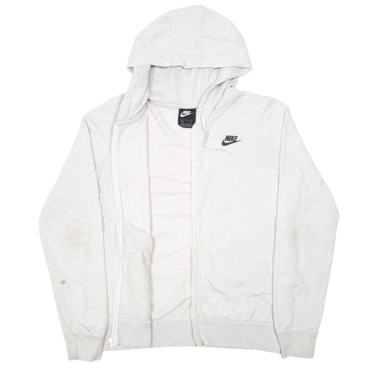 Mens Grey Nike Hoodie Full Zip Jumper
