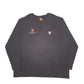 Mens Black Carhartt  Long Sleeve T Shirt