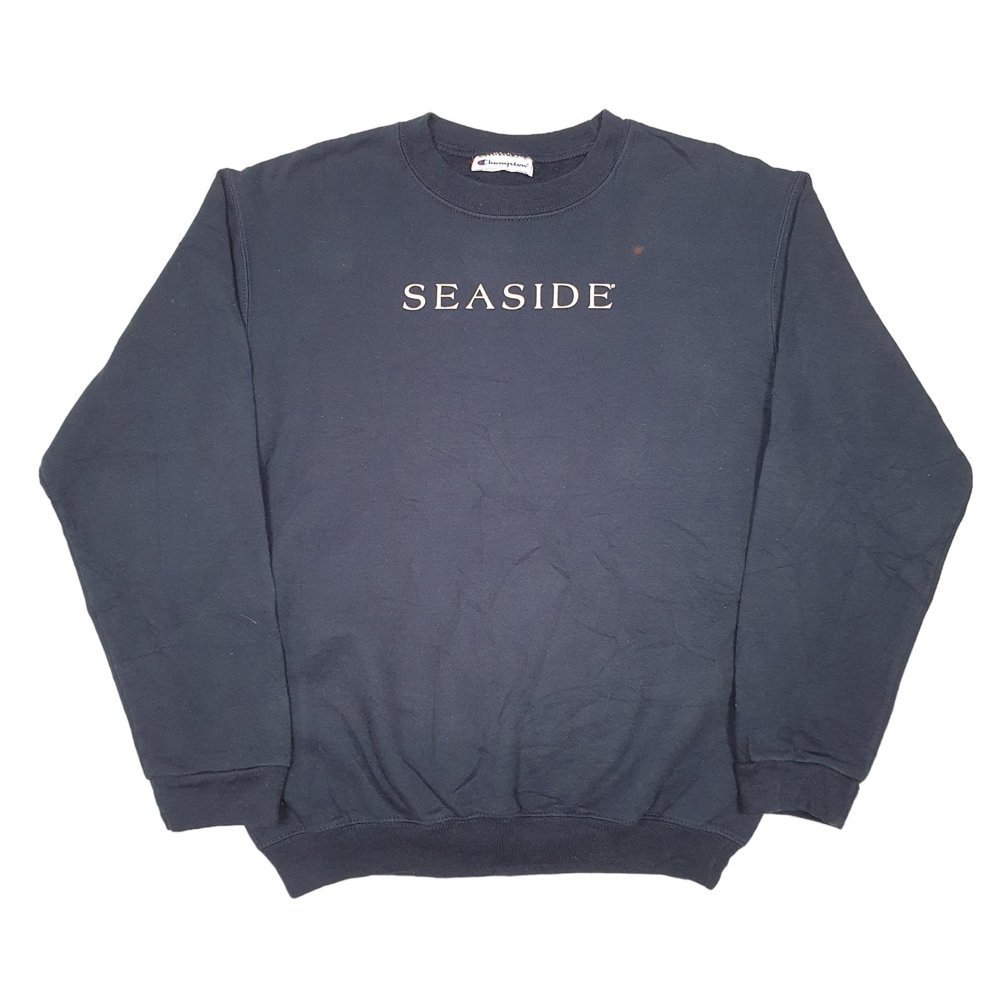 Mens Navy Champion Seaside Crewneck Jumper
