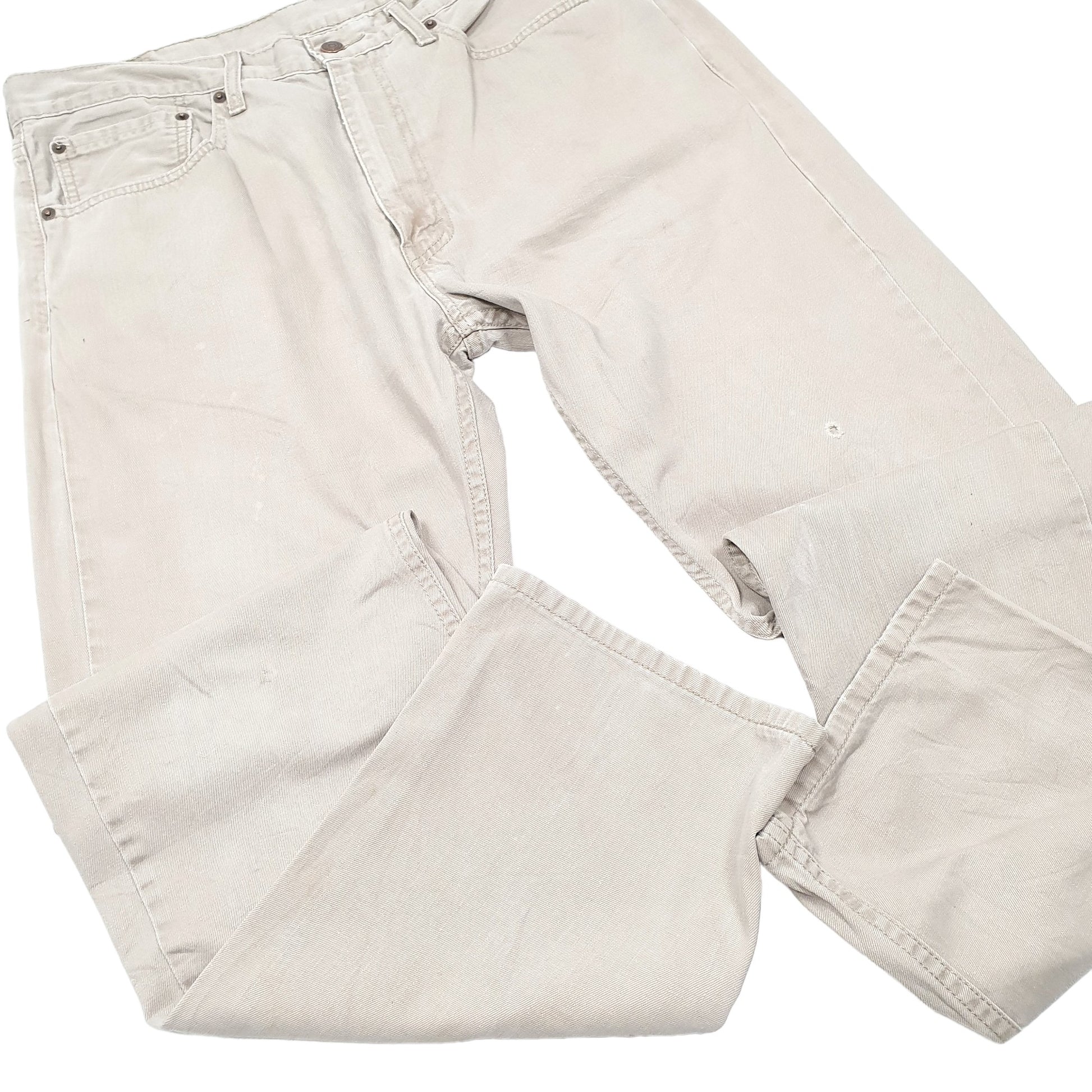 Mens Beige Levis  505 JeansW36 L34