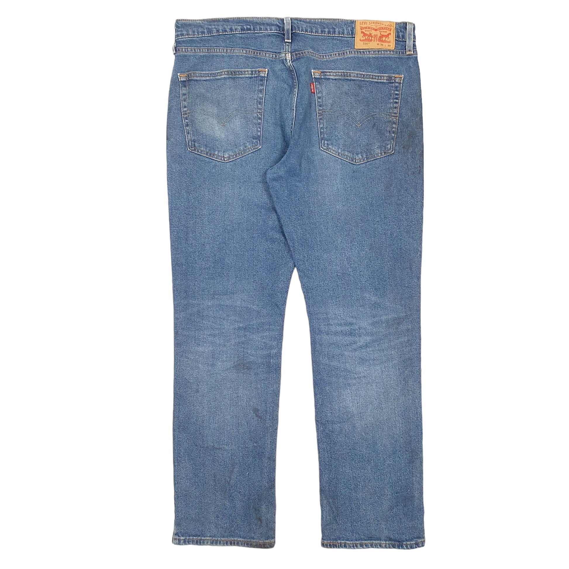 Mens Blue Levis Stretch 514 JeansW38 L30