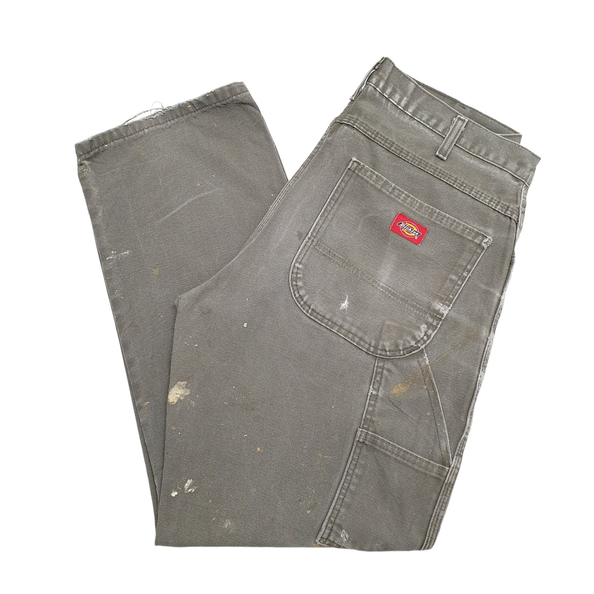 Mens Khaki Dickies  Carpenter Trousers