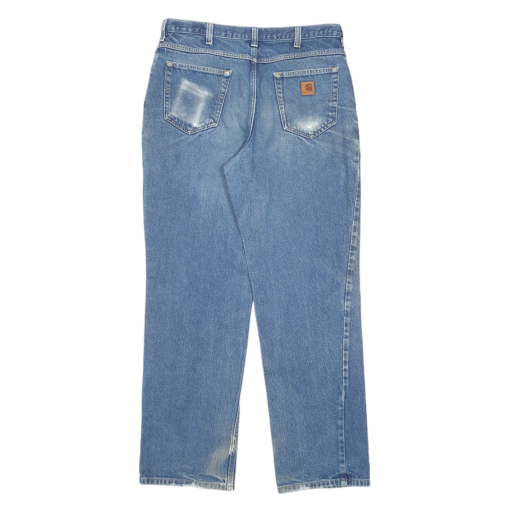 Mens Blue Carhartt Relaxed Casual JeansW36 L34