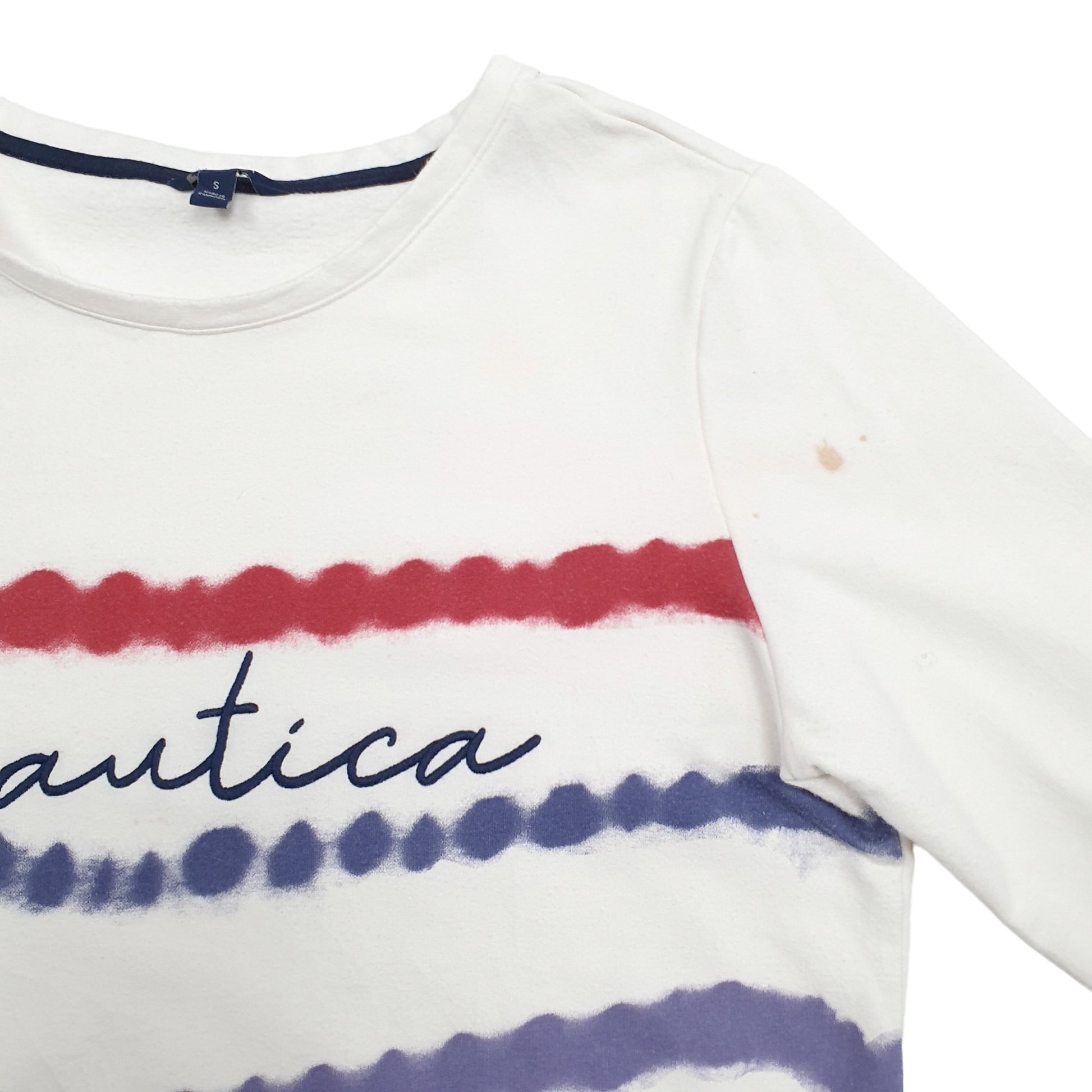 Womens White Nautica  Crewneck Jumper