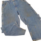 Mens Blue Carhartt Carpenter Original Fit B236 JeansW34 L34