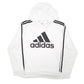 Womens White Adidas  Hoodie Jumper
