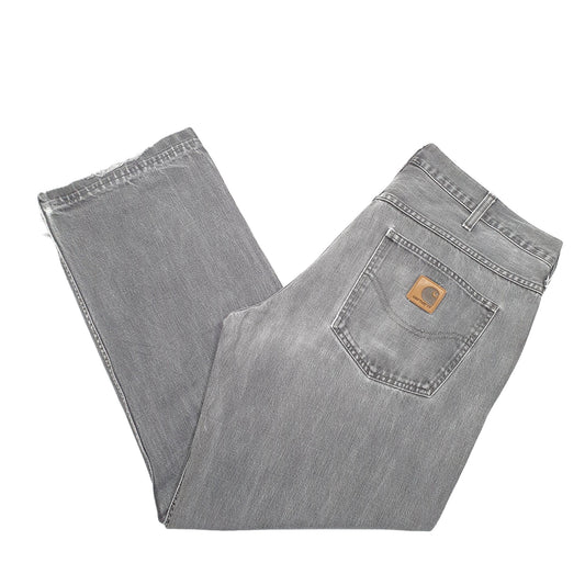 Mens Grey Carhartt Western Pant Casual JeansW36 L30