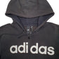Mens Black Adidas  Full zip Jumper