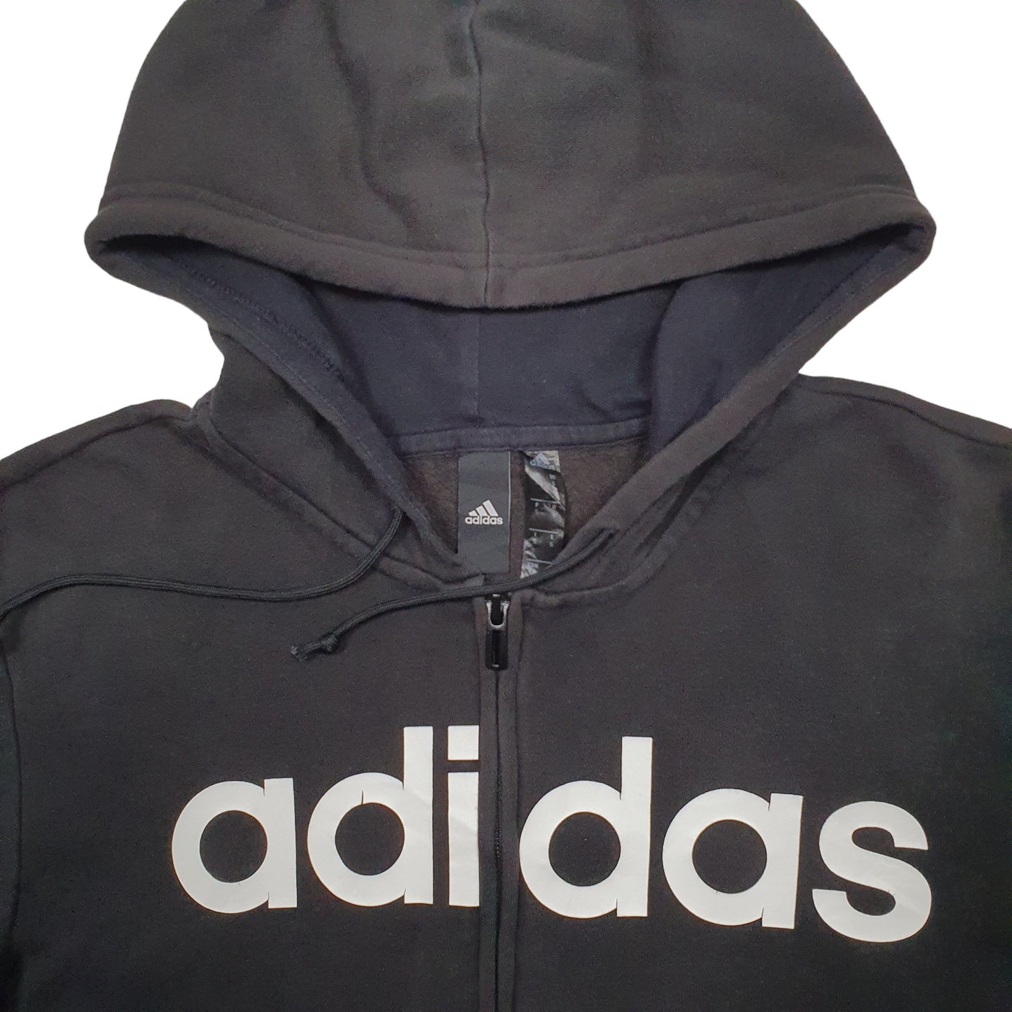 Mens Black Adidas  Full zip Jumper