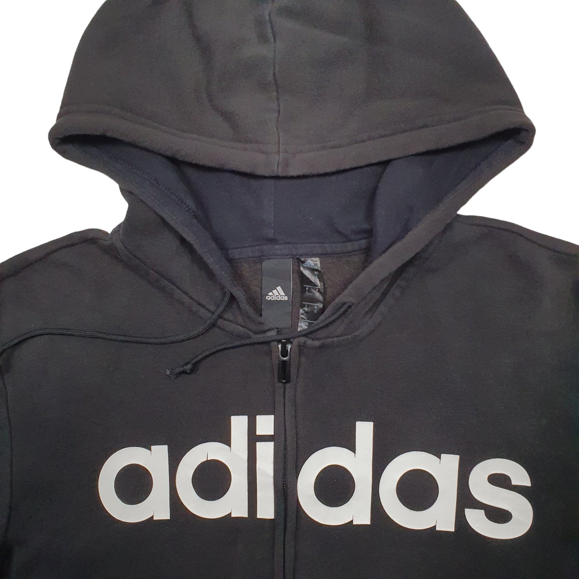 Mens Black Adidas  Full zip Jumper