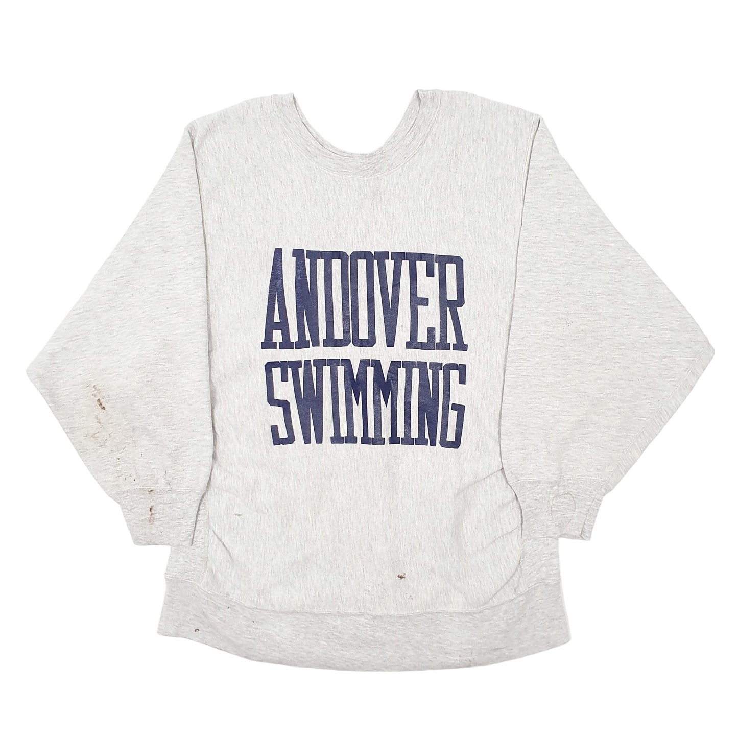 Mens Grey Camber Reverse Weave Vintage 1990s Made in USA Crewneck Jumper