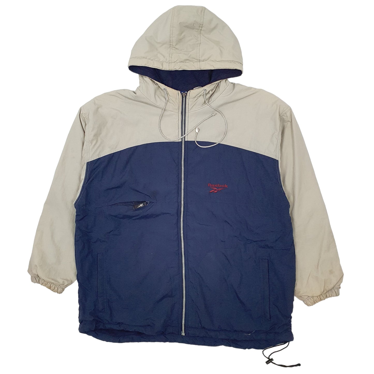 Mens Navy Reebok Vintage  Coat