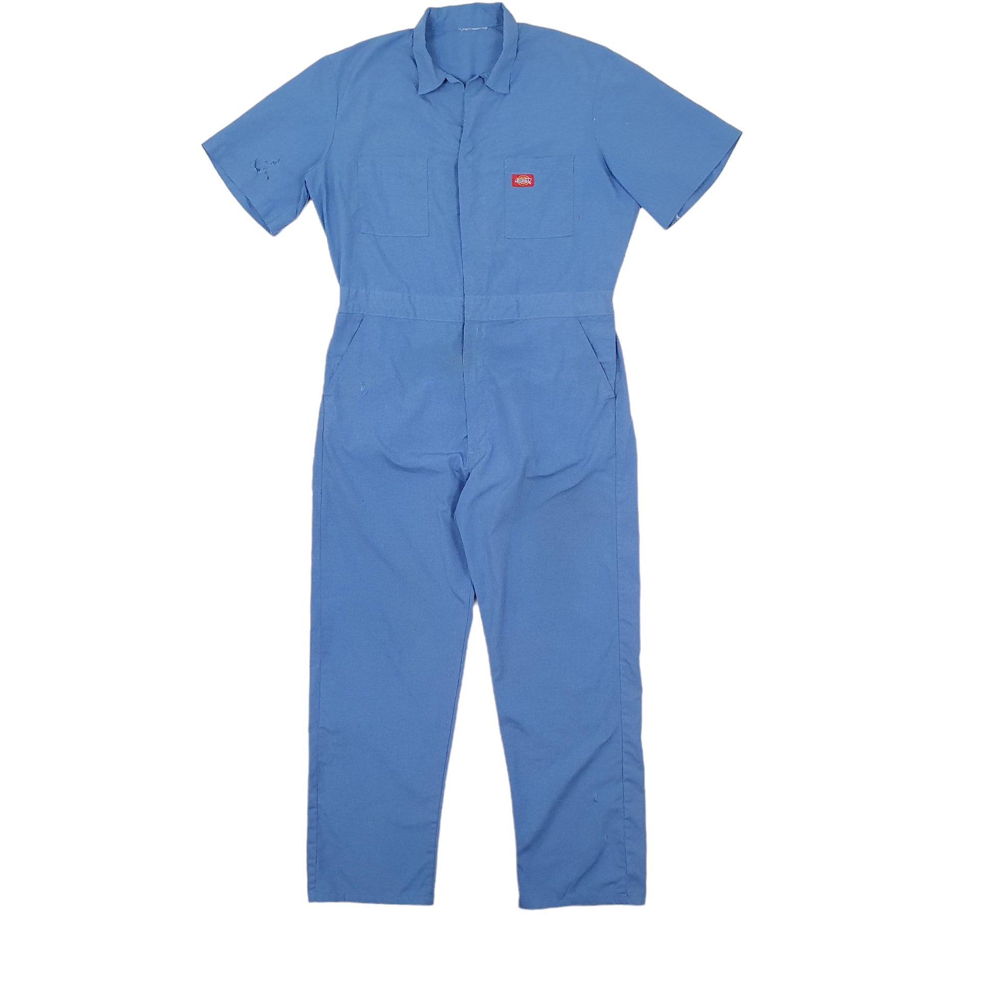 Mens Blue Dickies Lightweight Short Sleeve Overalls Coveralls Vintage  Coat