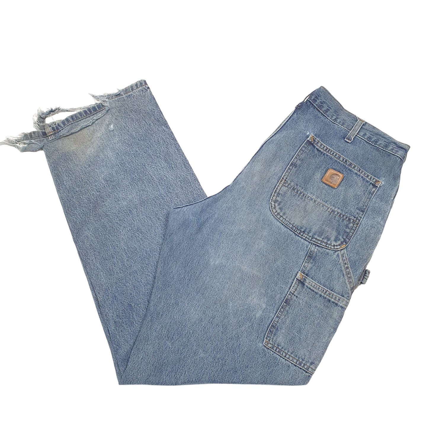 Mens Blue Carhartt Carpenter B13 JeansW38 L34