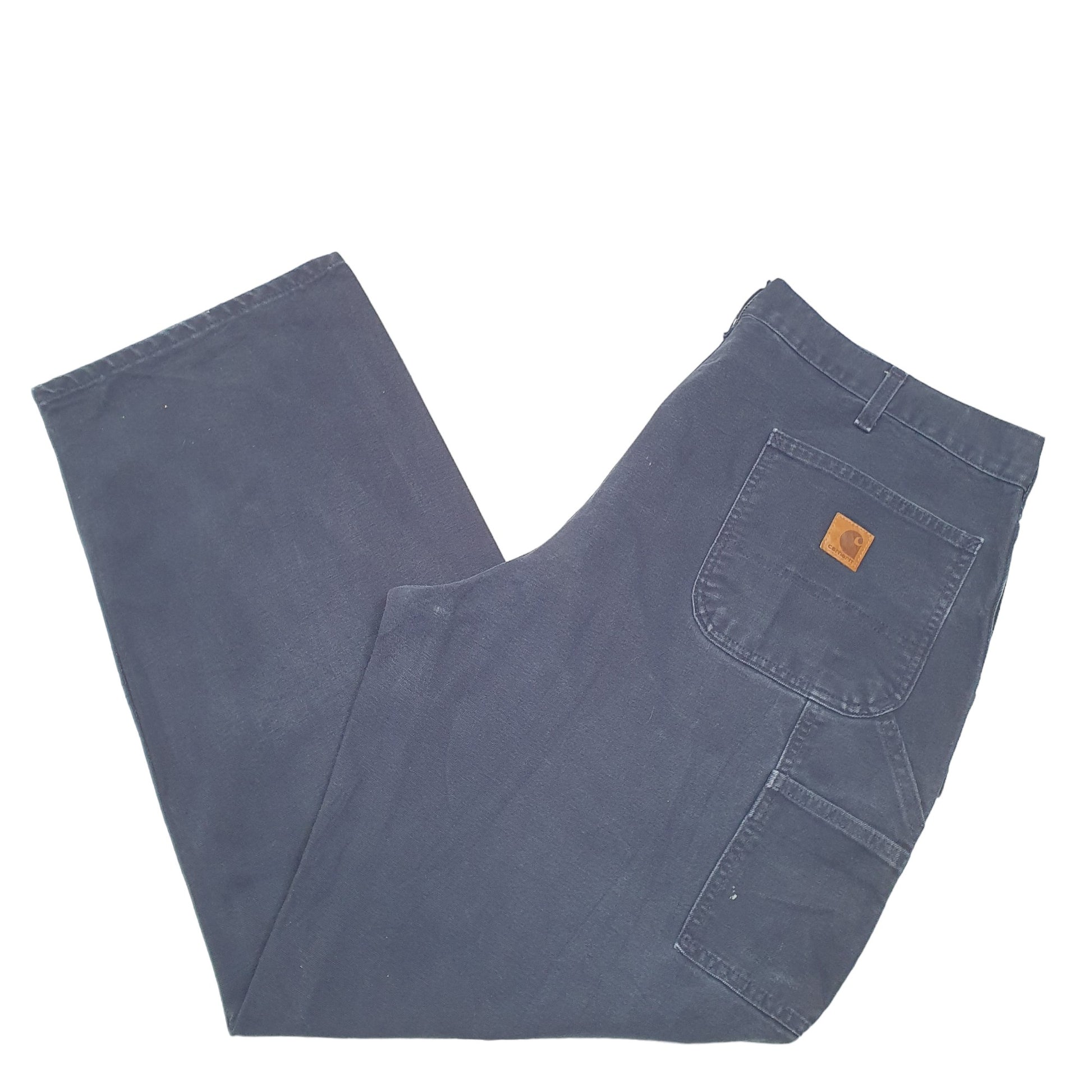 Mens Navy Carhartt B11 Dungaree Fit Carpenter Trousers