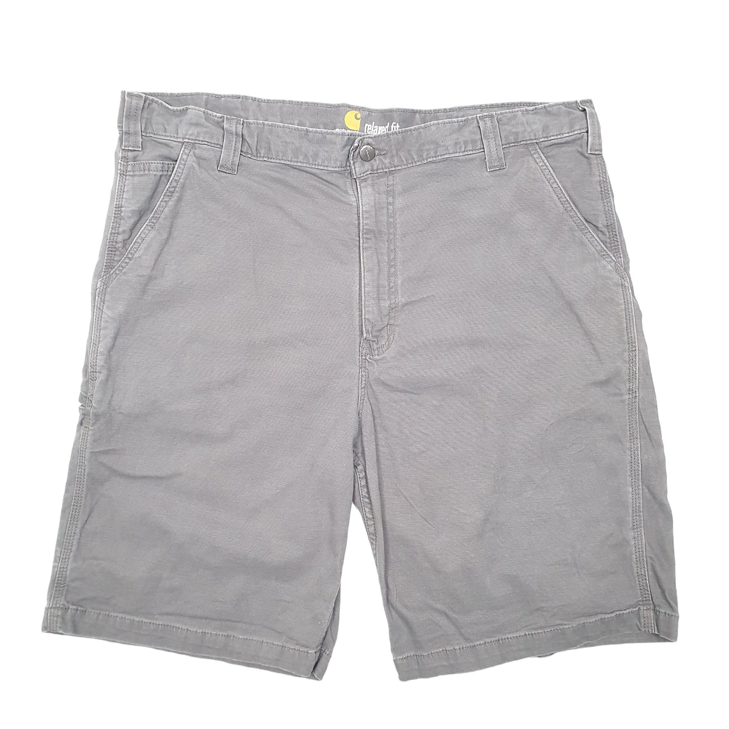 Mens Grey Carhartt Relaxed Stretch Carpenter Shorts