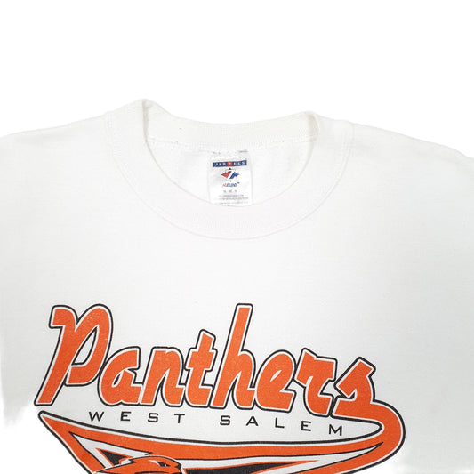 Mens White Jerzees West Salem Panthers High School Football Crewneck Jumper