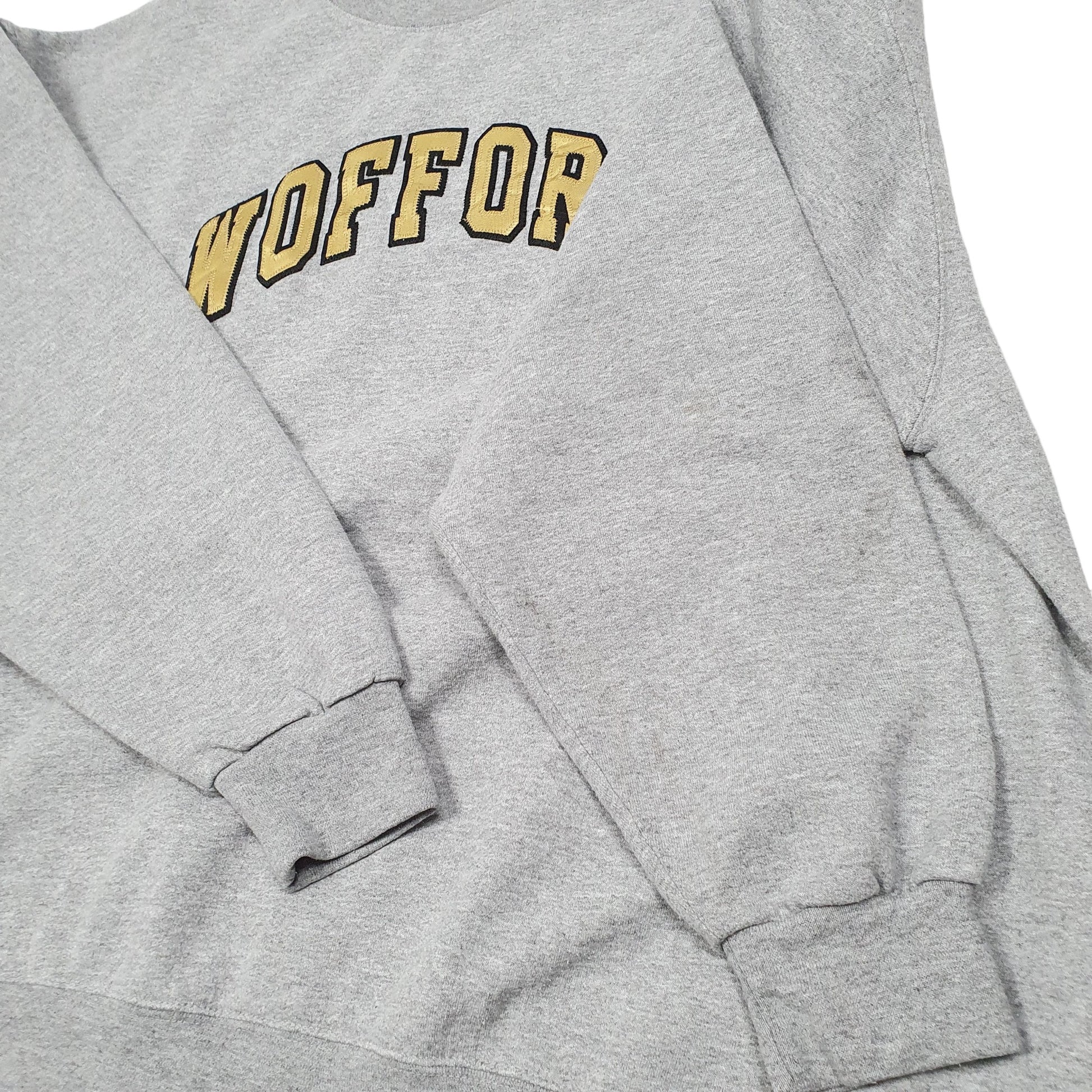 Mens Grey Champion Wofford College USA Crewneck Jumper