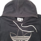 Mens Black Adidas  Hoodie Jumper