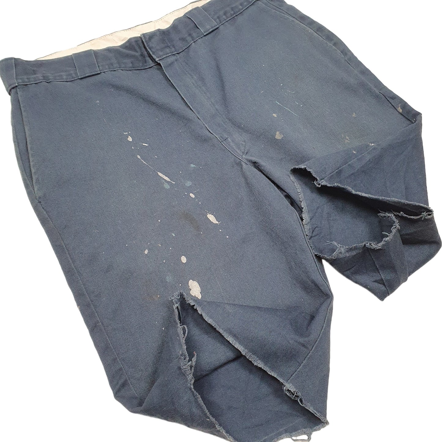 Mens Navy Dickies 874 Cut Offs Work Chino Shorts