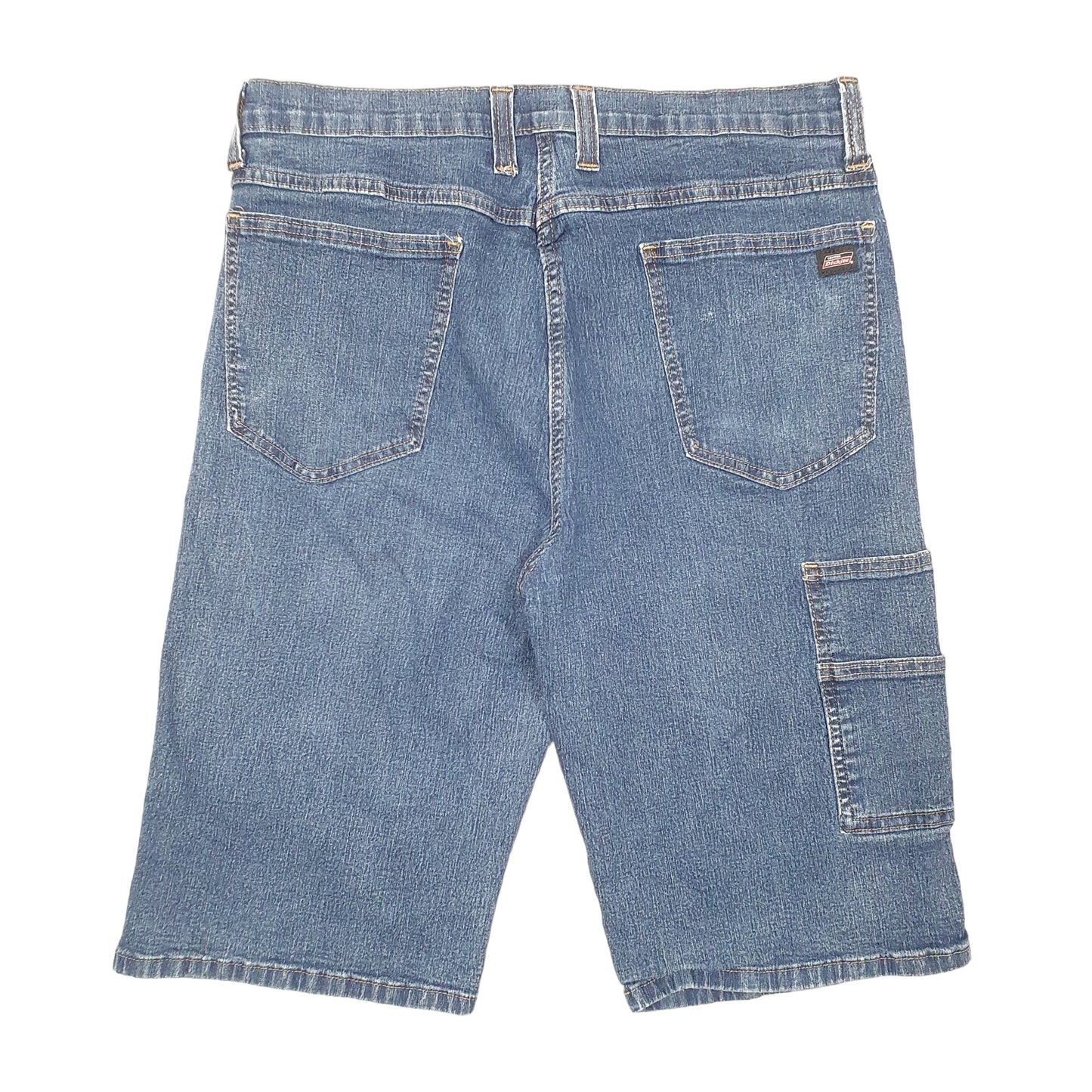 Mens Blue Dickies Carpenter Stretch Denim Shorts