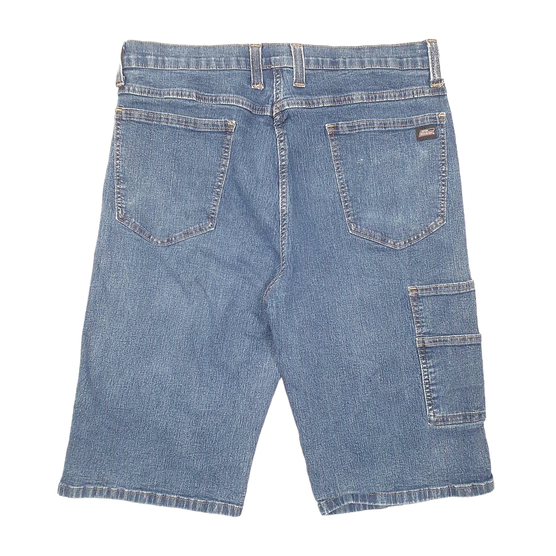 Mens Blue Dickies Carpenter Stretch Denim Shorts