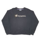 Womens Black Champion Script Stars Crewneck Jumper
