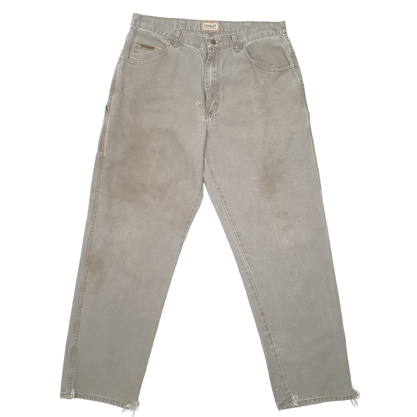 Mens Khaki Schmidt  Carpenter Trousers