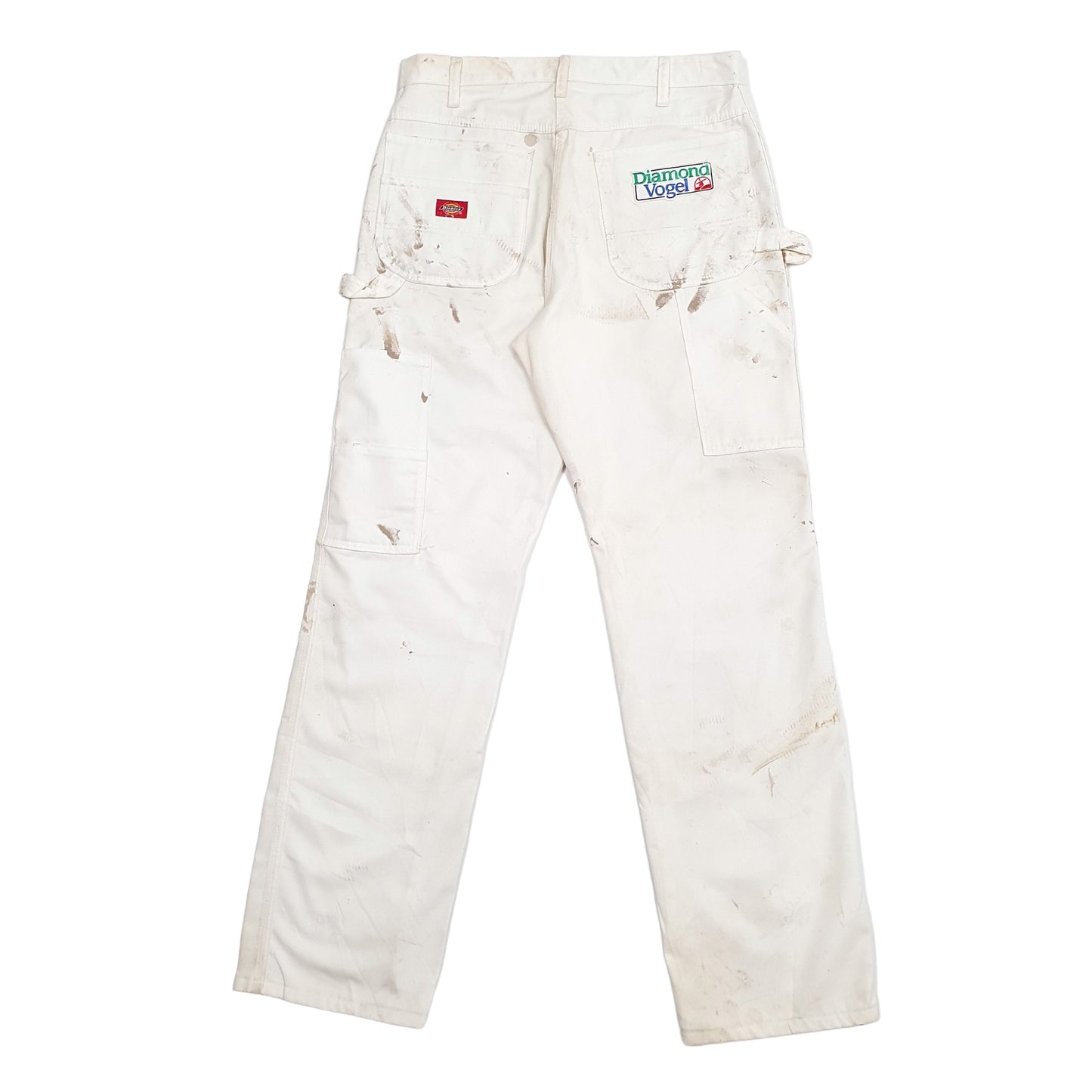 Mens White Dickies  Carpenter Trousers
