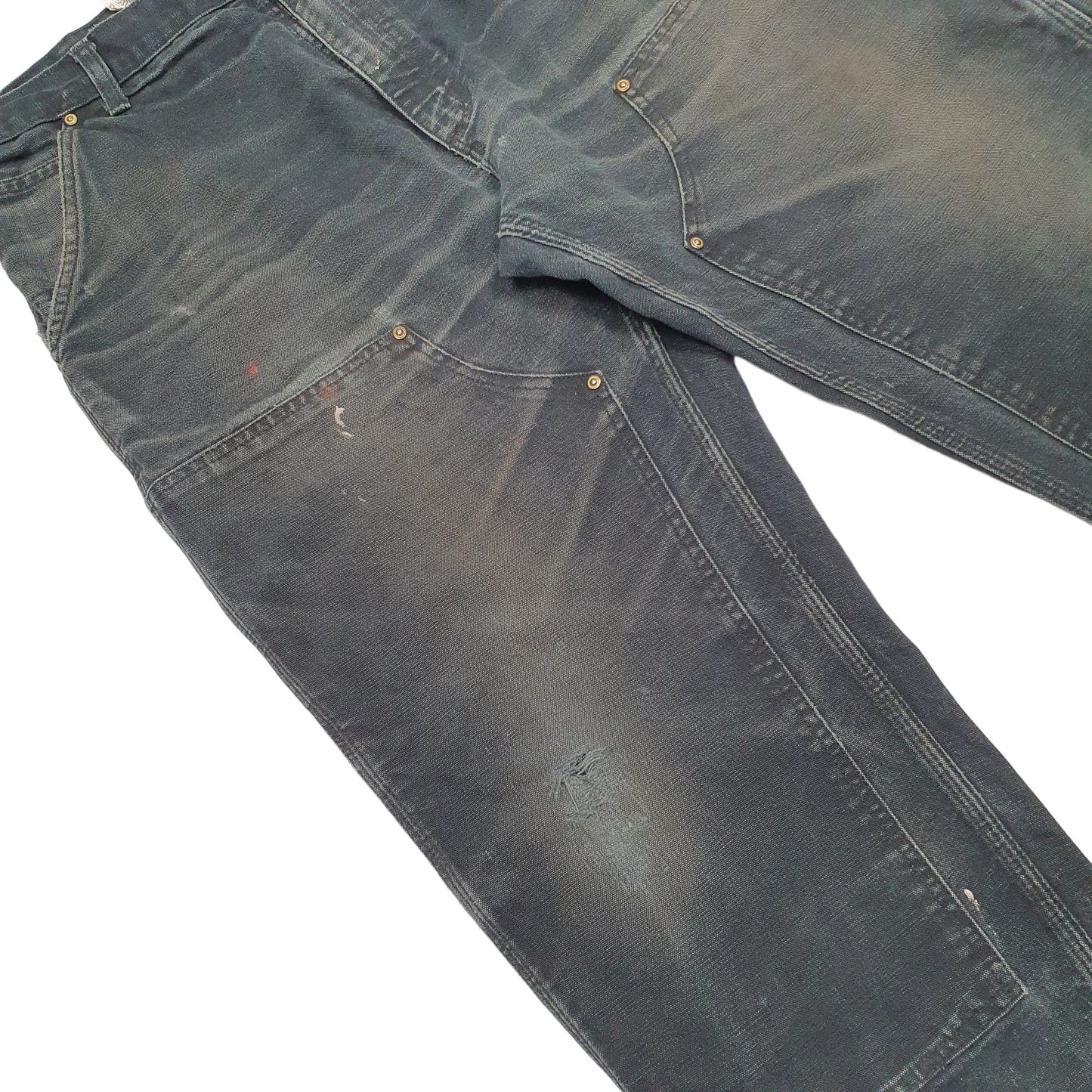 Mens Black Carhartt B01 Carpenter Trousers