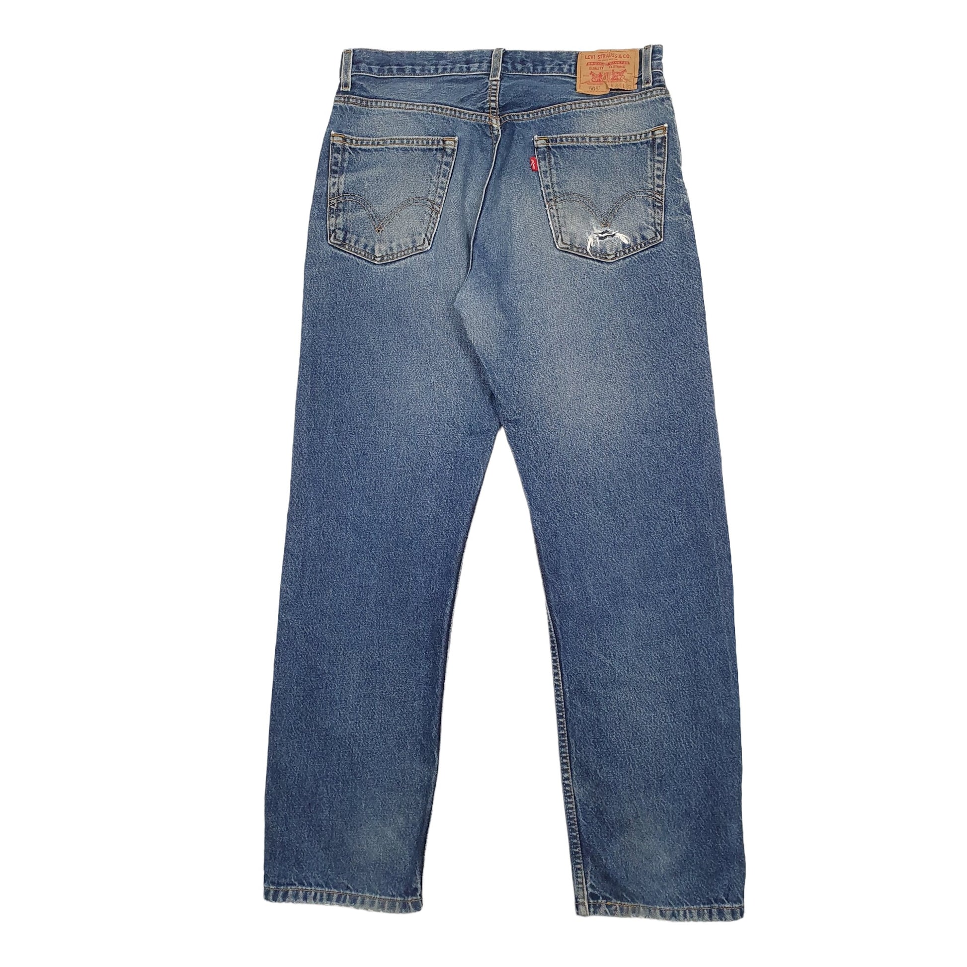 Mens Blue Levis  505 JeansW34 L32
