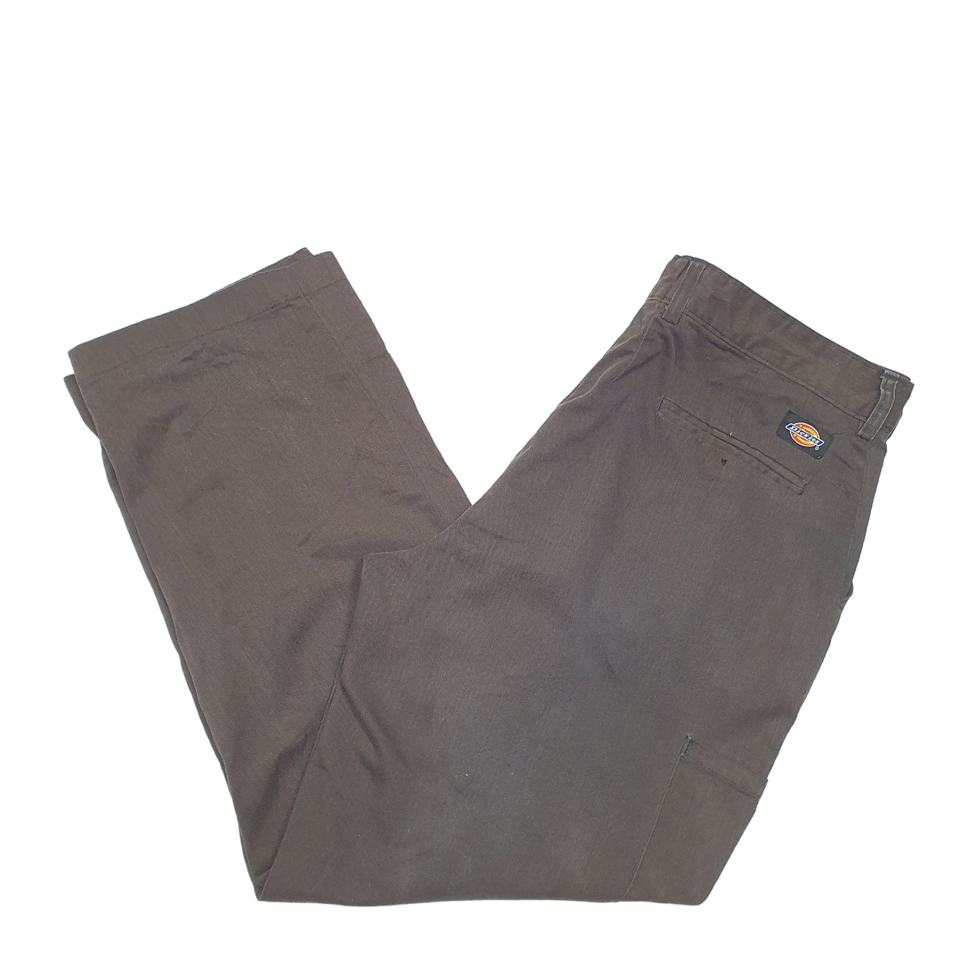 Mens Grey Dickies Redhawk Seam Chino Trousers