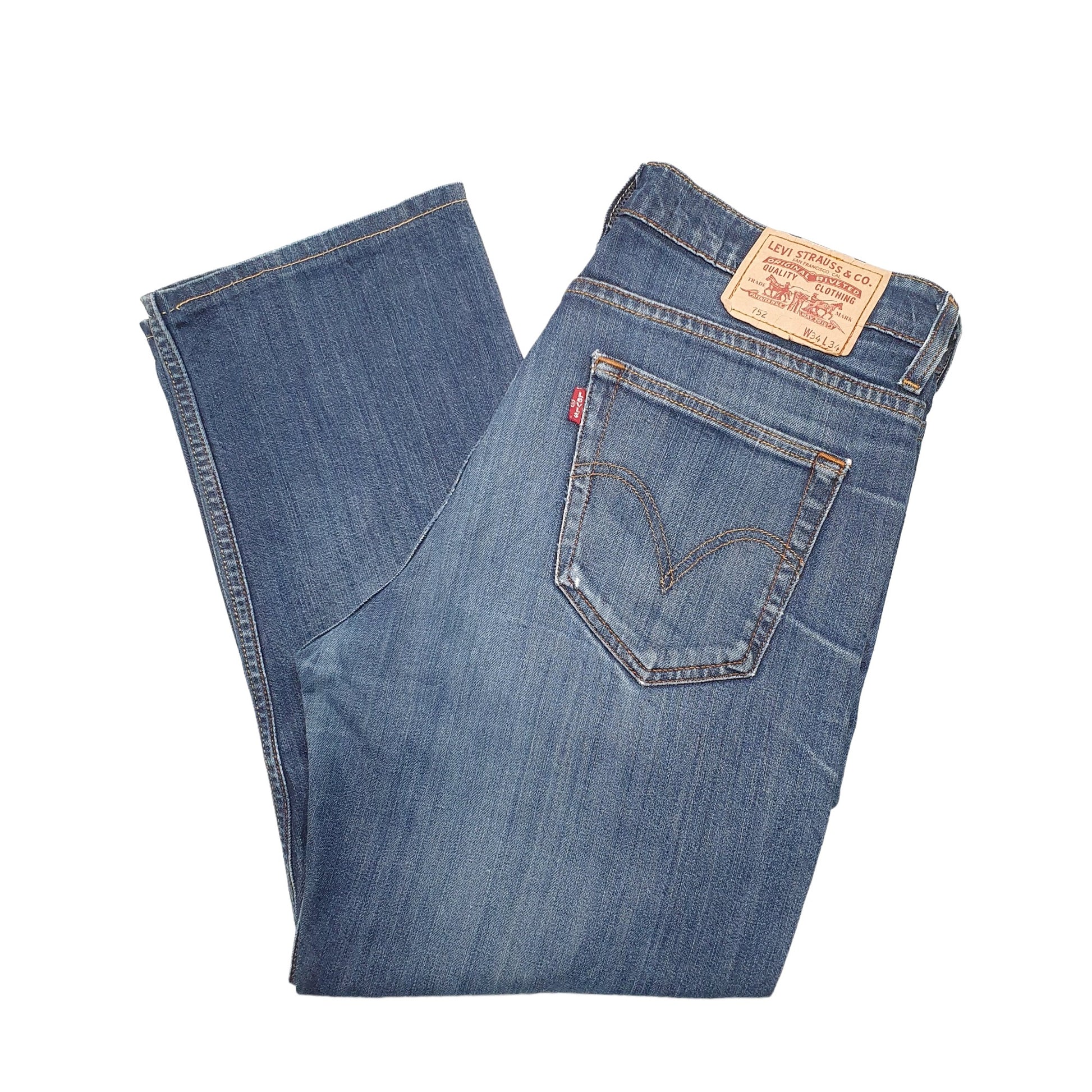 Mens Jeans Levis 752 Regular Mens Levis 752 Regular Fit Blue Jeans