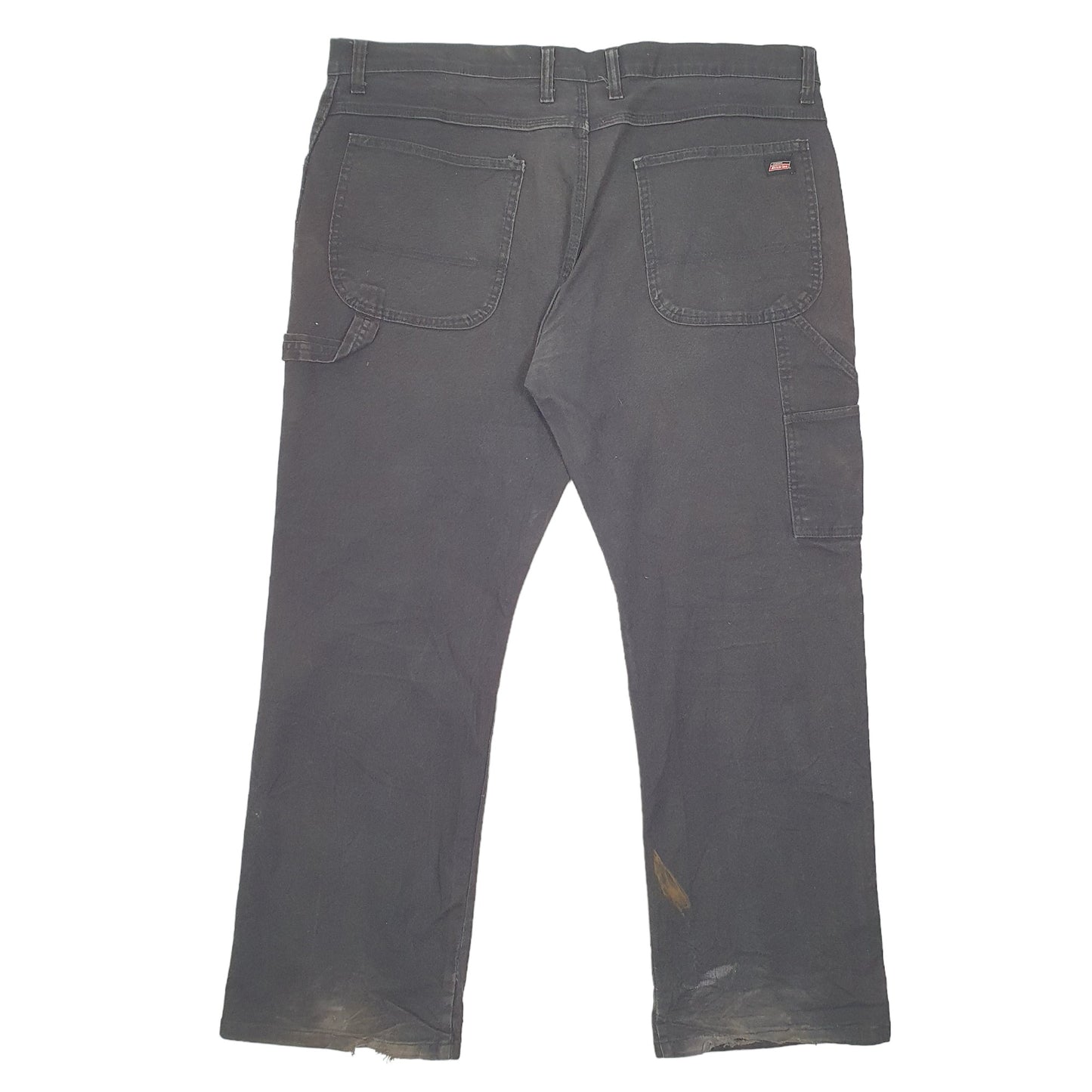 Mens Black Dickies Stretch Work Carpenter Trousers