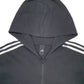 Mens Black Adidas  Full Zip Jumper